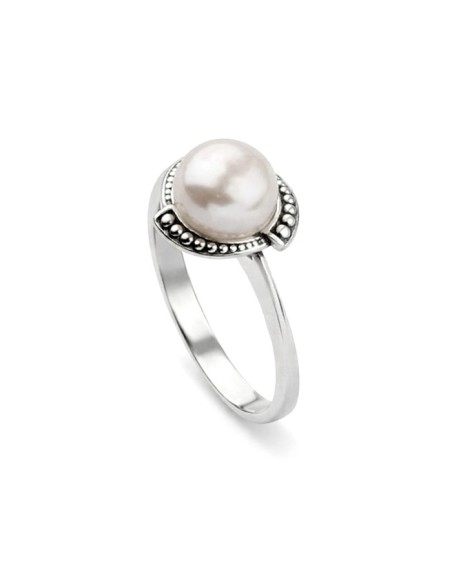 Silver pearl ring PK 1883