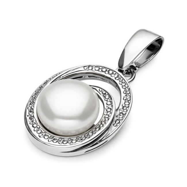 Silver pendant with pearl W 1561