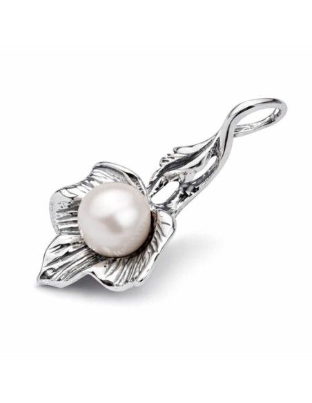 Silver pendant with pearl W 1557