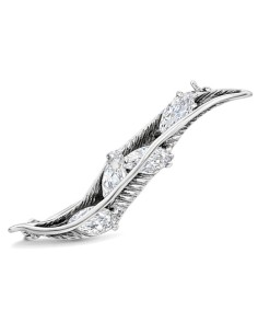 Silver brooch decorated with zircons B 147