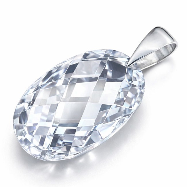 Srebro wisiorek cyrkonie W 1137