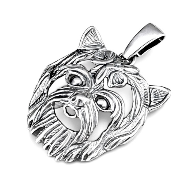 Silver dog pendant W 1125 york dog