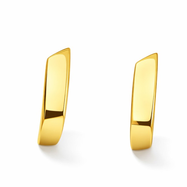 Gold-plated silver earrings K3 1151 Polcarat Design