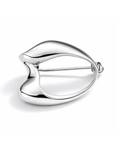 Minimalist sterling silver brooch without stones B 21
