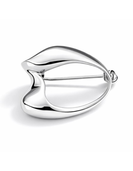 Minimalist sterling silver brooch without stones B 21