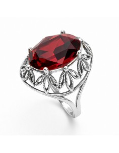 Silver ring with crystals PK 1672