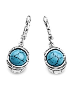 Silver earrings K 1805 Turquoise