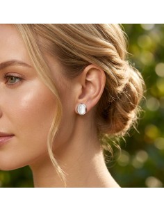 Silver Cat Eye Earrings K3 585 Cat Eye 2