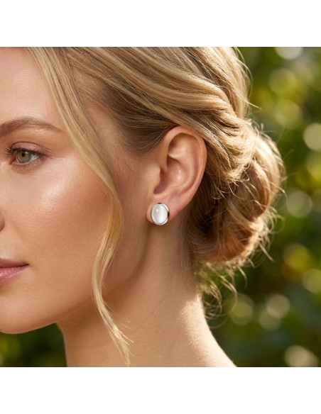 Silver Cat Eye Earrings K3 585 Cat Eye