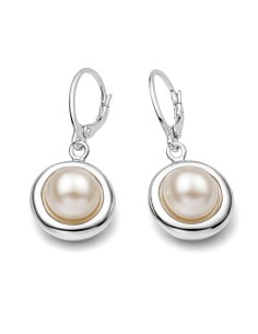 Silver pearl earrings K 1748