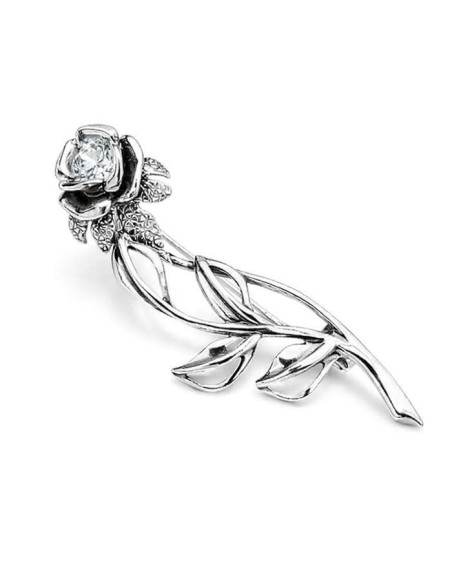 Brooch silver cubic zirconia B 128