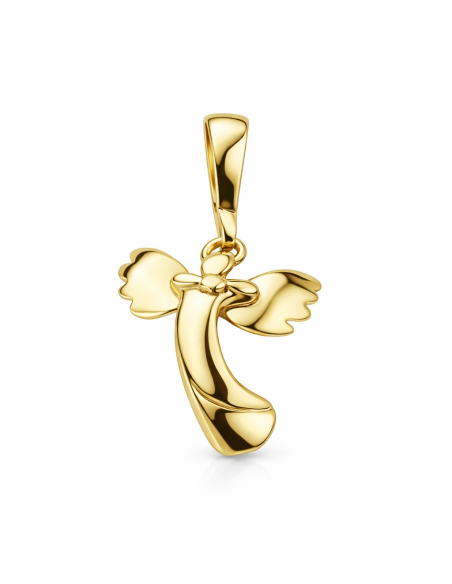 Gold-plated silver pendant Angel W 1211