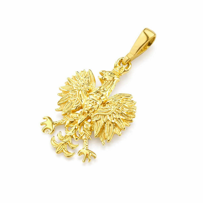Gilded silver pendant Eagle small W1 1656