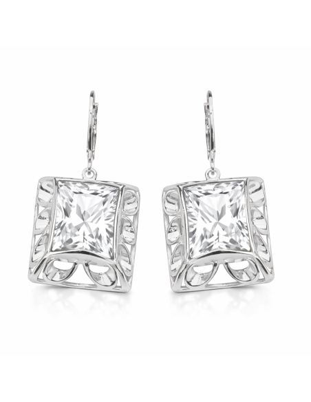 K 1517 Silver Zirconia Earrings