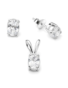 Silver zircons set KPL 777