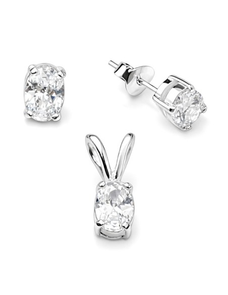 Silver zircons set KPL 777