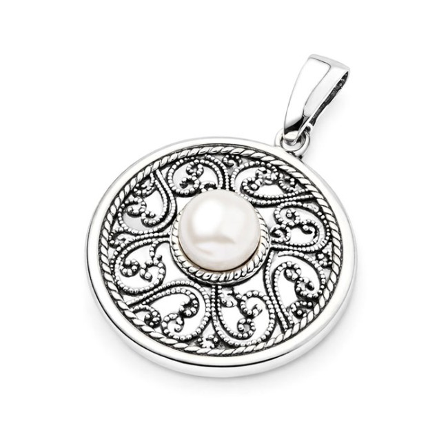 Silver Pendant W 1775 Pearl