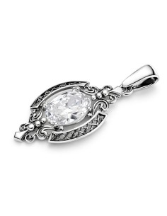 Silver pendant with cubic zirconia W 1566