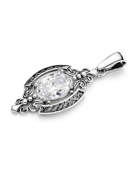 Silver pendant with cubic zirconia W 1566