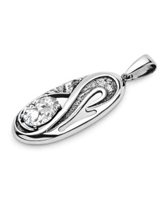 Silver pendant with cubic zirconia W 1623