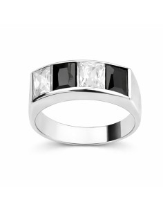 Silver ring with zircons PK 673
