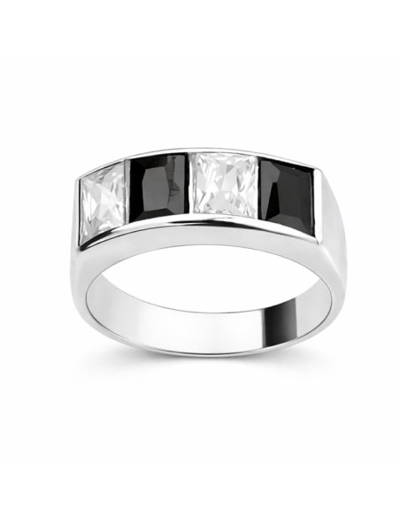Silver ring with zircons PK 673