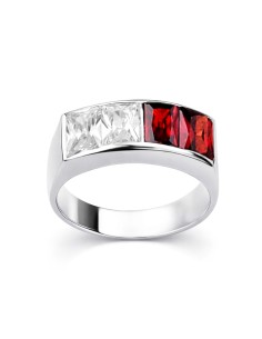 Pierścionek srebro cyrkonie PK 673 2