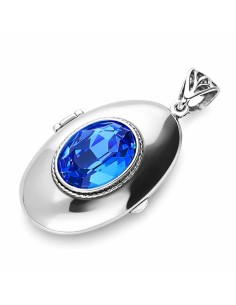 Silver pendant box with Swarovski crystal W 1222