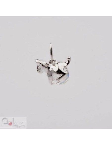 Srebrny wisiorek z kryształem Swarovskiego W 1149 AB