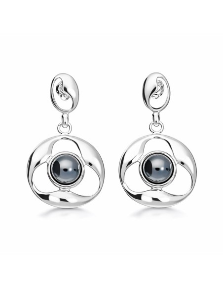 Silver earrings K 1688 Silicon