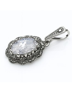 Silver pendant cubic zirconia W 995