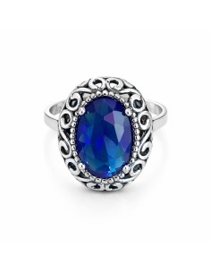 Sterling silver ring with Sapphire crystal PK 2165 | Polcarat Design 2