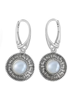 Silver earrings with black zircons K 1924 R