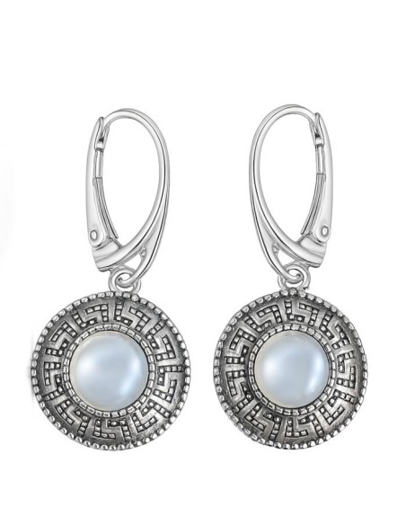 Silver earrings with black zircons K 1924 R