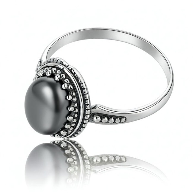 copy of Silver oxidized ring with stone CAT'S EYE PK 2023