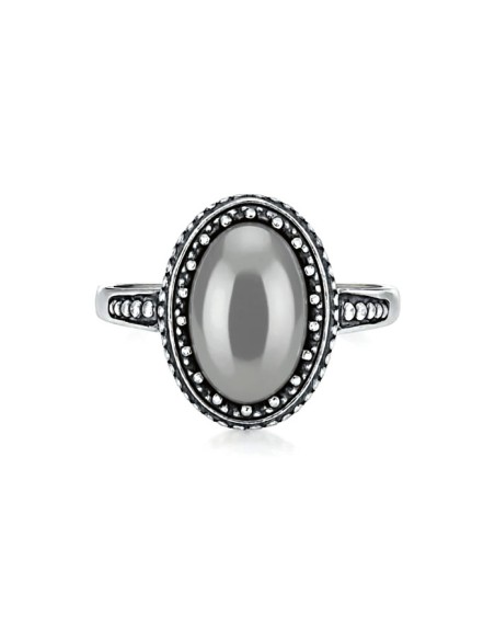 copy of Silver oxidized ring with stone CAT'S EYE PK 2023