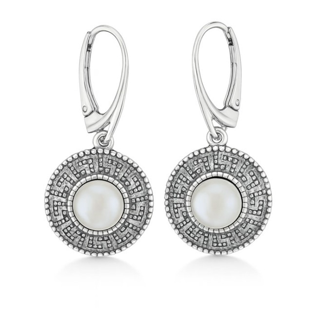 Silver earrings with black zircons K 1924 R
