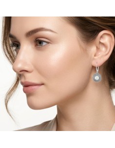 Silver earrings with black zircons K 1924 R 2
