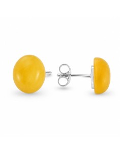 Silver earrings with amber KA 036 Polcarat Design