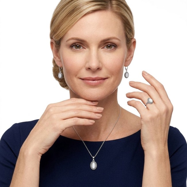 Srebrny wisiorek z kamieniem kocie oko 925 – oksydowany, elegancki W 2081|Polcaratdesign.pl Biżuteria