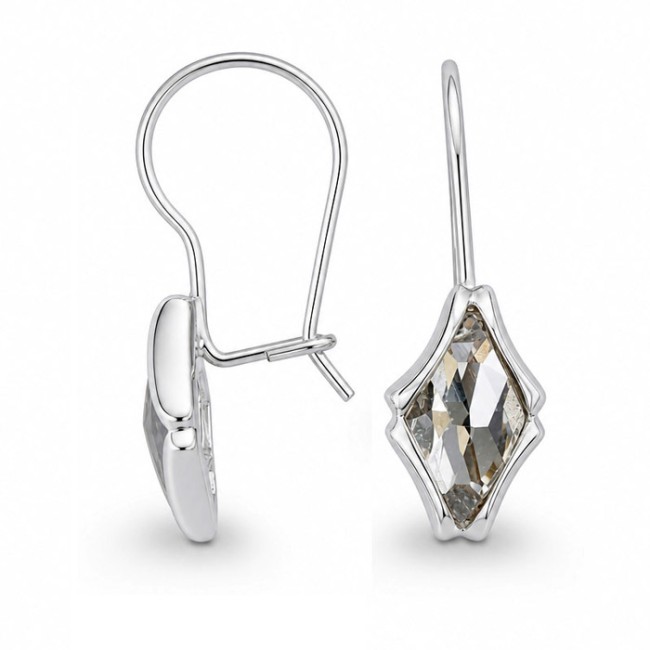 Silver earrings with Swarovski crystals K3 1580