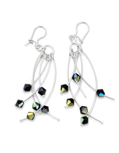 Silver set with Swarovski crystals KPL 963