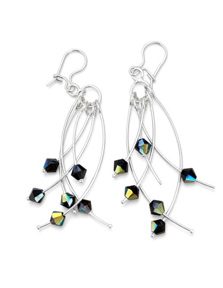 Silver set with Swarovski crystals KPL 963