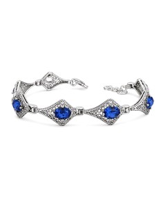 Silver bracelet with Swarovski crystals L 1768
