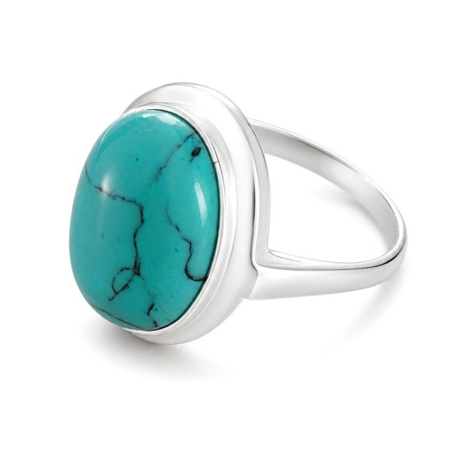 Silver ring with turquoise PK 585 Turquoise