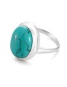 Silver ring with turquoise PK 585 Turquoise