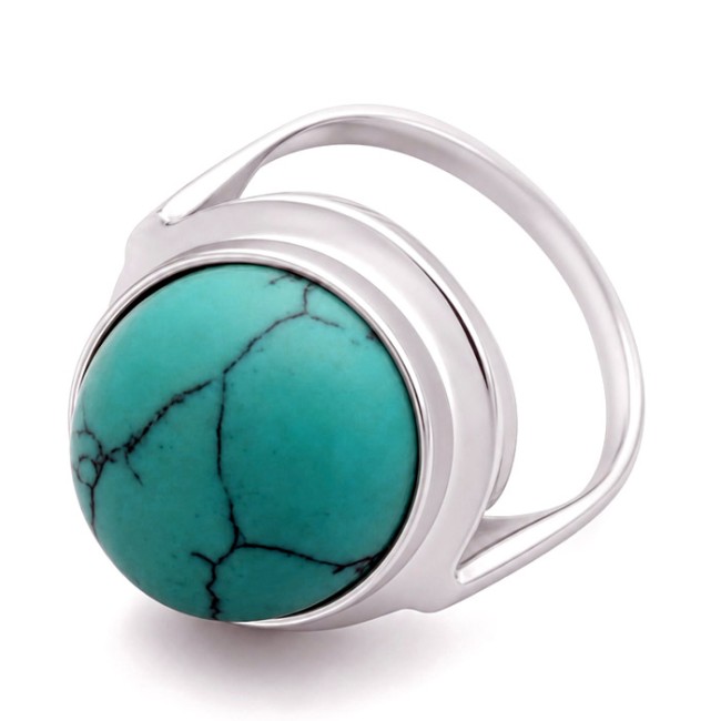 Silver ring with turquoise PK 585 Turquoise