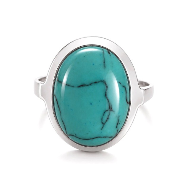 Silver ring with turquoise PK 585 Turquoise