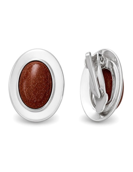 Silver clips with coral KL 585 coral Polcarat Design
