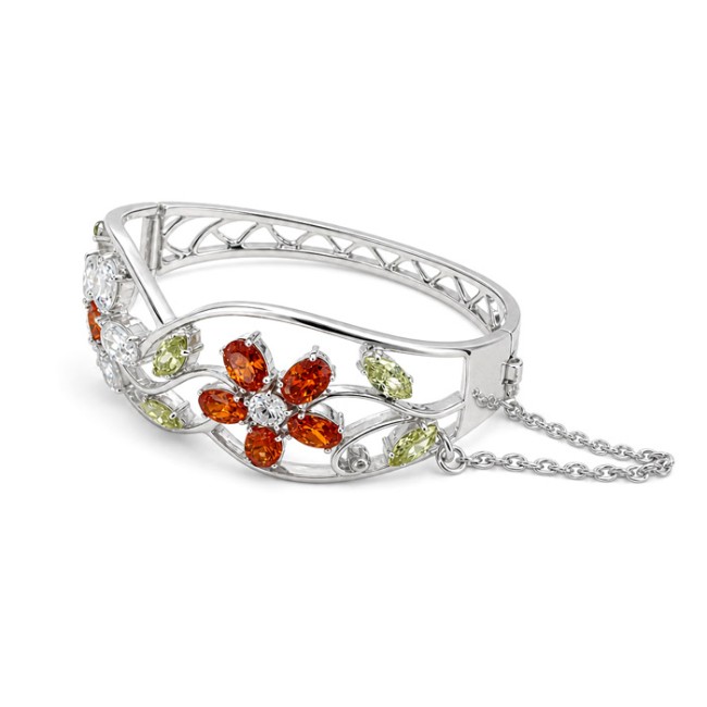 copy of Silver bracelet with zircons L 1621